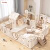 Quây cũi nhựa liên hoàn Moon House 7-8 tiện ích 23 Set quây cũi nhựa liên hoàn cho bé Pakey Moonhouse