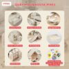 Quây cũi nhựa liên hoàn Moon House 7-8 tiện ích 24 Set quây cũi nhựa liên hoàn cho bé Pakey Moonhouse
