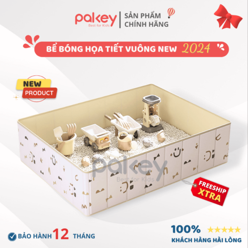 Bể bóng cho bé hình chữ nhật là một trong những sản phẩm mới nhất của thương hiệu Pakey với tạo hình mới l