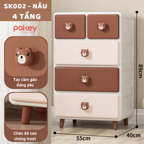 Tủ nhựa Pakey SK002 35 pakey tu nhua cho be SK002 1