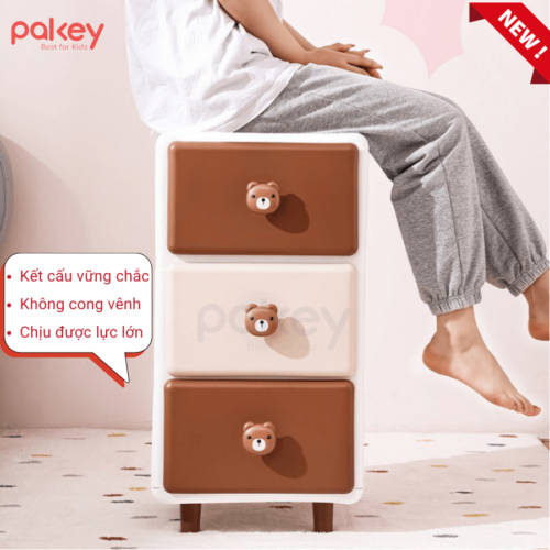 Tủ nhựa Pakey SK002 29 Tủ nhựa cho bé được sản xuất bằng chất liệu nhựa PP và ABS cao cấp, dày dặn, sử dụng bền lâu