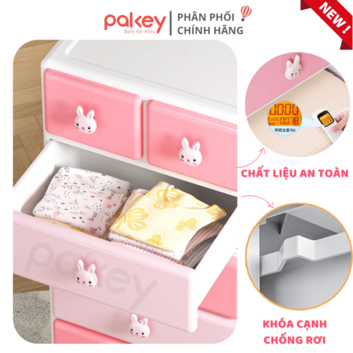 Tủ nhựa Pakey SK002 21 Sự đa dụng của ngăn tủ không chỉ giới hạn ở việc chứa đồ quần áo mà còn là nơi lý tưởng để cất giữ đồ chơi, sách vở, hoặc các vật dụng khác