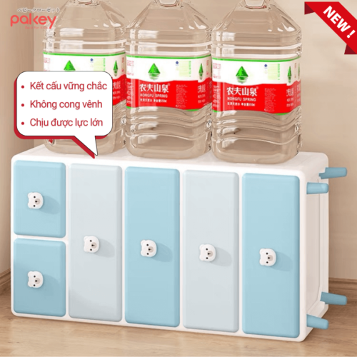 Tủ nhựa Pakey SK002 20 Ngăn tủ được chế tạo từ chất liệu nhựa chất lượng cao, đảm bảo khả năng chịu lực tốt, có thể đựng nhiều đồ dùng cần thiết của bé