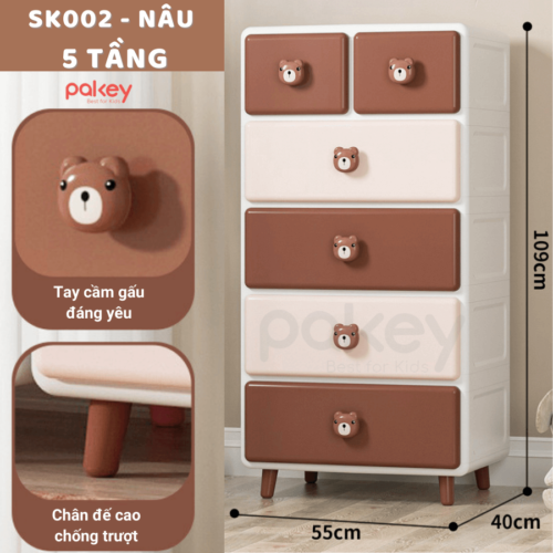 Tủ nhựa Pakey SK002 34 pakey tu nhua cho be SK002 2