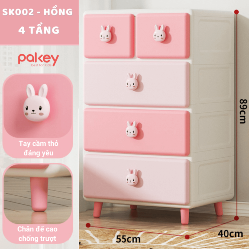 Tủ nhựa Pakey SK002 33 pakey tu nhua cho be SK002 3