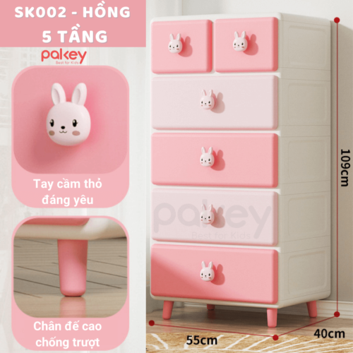 Tủ nhựa Pakey SK002 32 pakey tu nhua cho be SK002 4