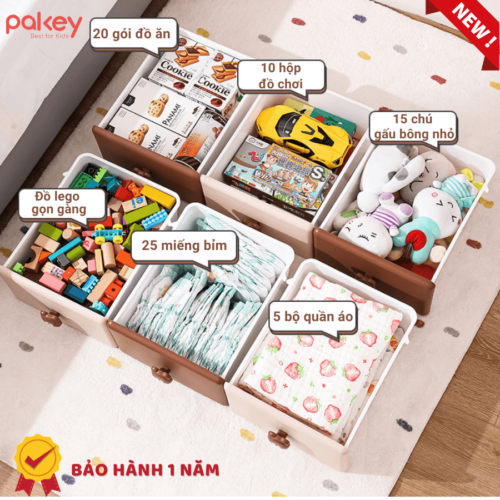 Tủ nhựa Pakey SK002 24 Quần áo, đồ lót, giày dép hay thực phẩm đều có không gian riêng biệt, giúp tạo nên một không gian sắp xếp gọn gàng và dễ quản lý.