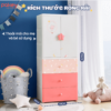 Tủ nhựa cho bé Pakey HX010 13 Các tầng được phân hóa theo chiều cao tăng dần nên sẽ phù hợp với các bé trong nhiều độ tuổi khác nhau