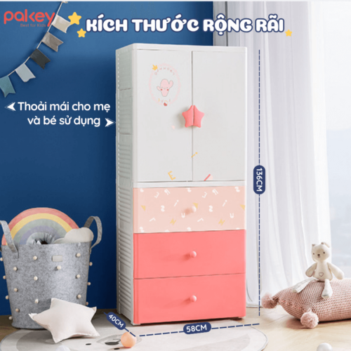 Các tầng được phân hóa theo chiều cao tăng dần nên sẽ phù hợp với các bé trong nhiều độ tuổi khác nhau