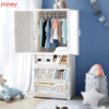 Tủ nhựa cho bé Pakey HX010 16 Tủ được chia thành nhiều ngăn, ngăn trên cùng dạng cánh đóng mở thuận tiện