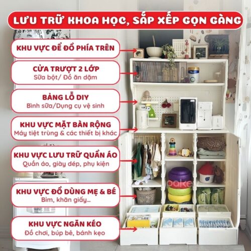 Tủ kệ đa năng Pakey E012 16 Tủ kệ đa năng Pakey E012
