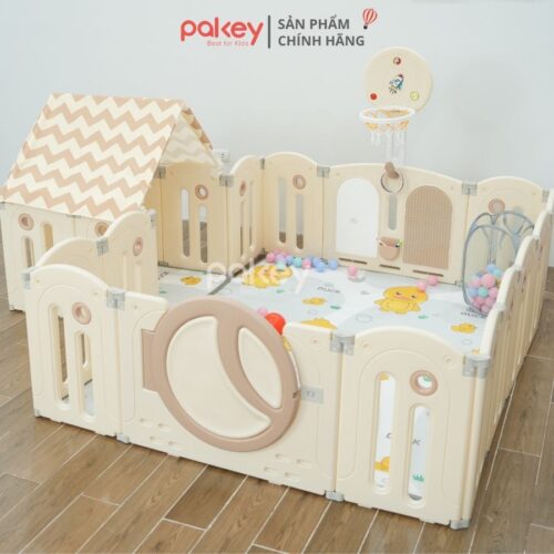 Quây cũi nhựa gấp gọn Pakey Moon House MH01