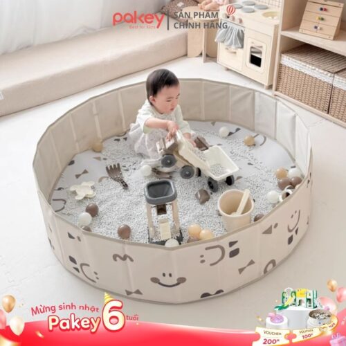 Avatar - Bể bóng vải Pakey màu be có họa tiết