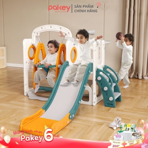 Avatar - Bộ cầu trượt xích đu lâu đài CS02