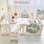 Quây cũi nhựa đa năng 7 tiện ích - Pakey Phi Hành Gia QN02
