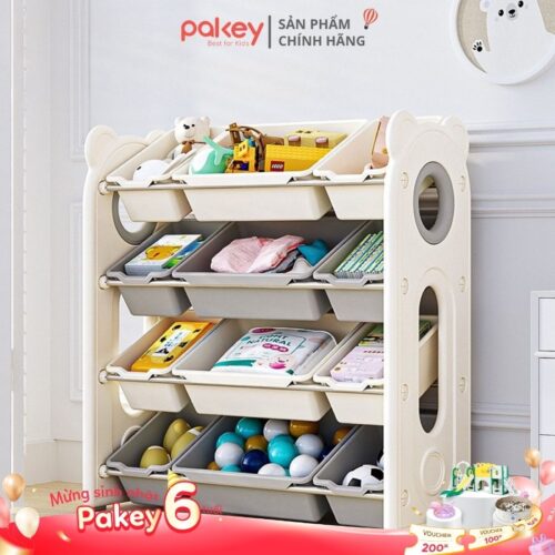 Avatar - Kệ để đồ cho bé 4 tầng gấu trắng