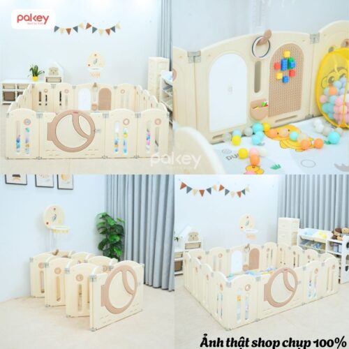 Quây cũi nhựa gấp gọn Pakey Moon House MH01 16 Quây cũi nhựa gấp gọn Pakey Moon House MH01