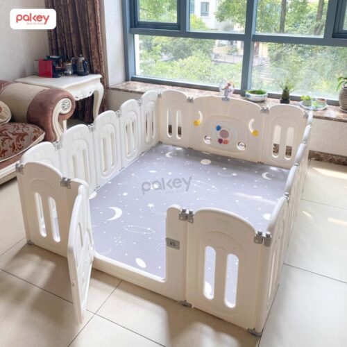 Quây cũi nhựa gấp gọn Pakey Thỏ