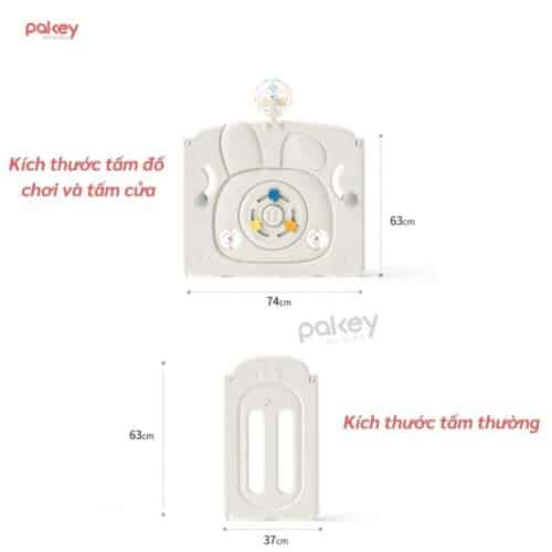 Quây cũi nhựa gấp gọn Pakey Thỏ