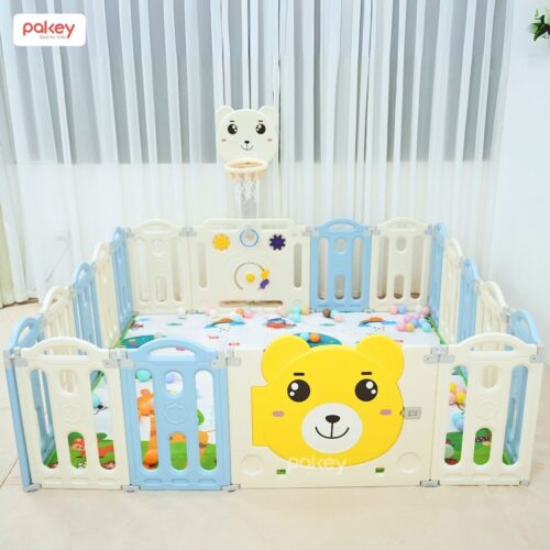 Quây cũi nhựa gấp gọn Pakey gấu NC01 22 Quây cũi nhựa cho bé Pakey gấu NC01