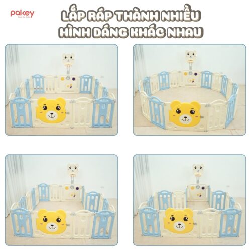 Quây cũi nhựa gấp gọn Pakey gấu NC01 37 Quây cũi nhựa gấp gọn Pakey gấu NC01