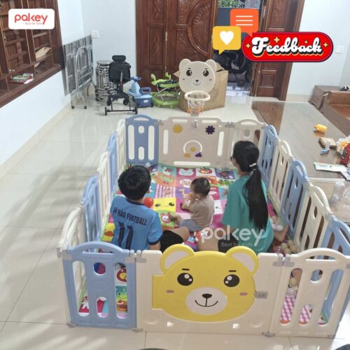Quây cũi nhựa gấp gọn Pakey gấu NC01 39 quay nhua gap gon Pakey gau NC01 24