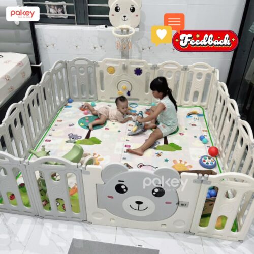 Quây cũi nhựa gấp gọn Pakey gấu NC01 38 quay nhua gap gon Pakey gau NC01 25