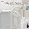 Quây cũi nhựa gấp gọn Pakey gấu NC01 31 Quây cũi nhựa gấp gọn Pakey gấu NC01