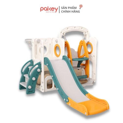 Cầu trượt xích đu Pakey lâu đài CS02
