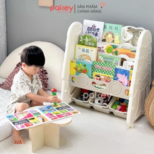 Giá sách cho bé hình cây thông Pakey GS04
