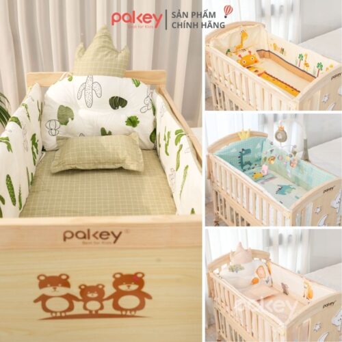 Bộ quây đệm giường cũi cho bé