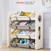 Kệ để đồ 4 tầng kèm hộc - Pakey gấu trắng