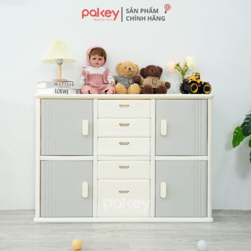 Tủ nhựa 5 ngăn 4 cánh Pakey E011