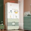 Tủ quần áo trẻ em Pakey HX004 xanh lá
