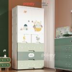 Tủ quần áo trẻ em Pakey HX004 xanh lá