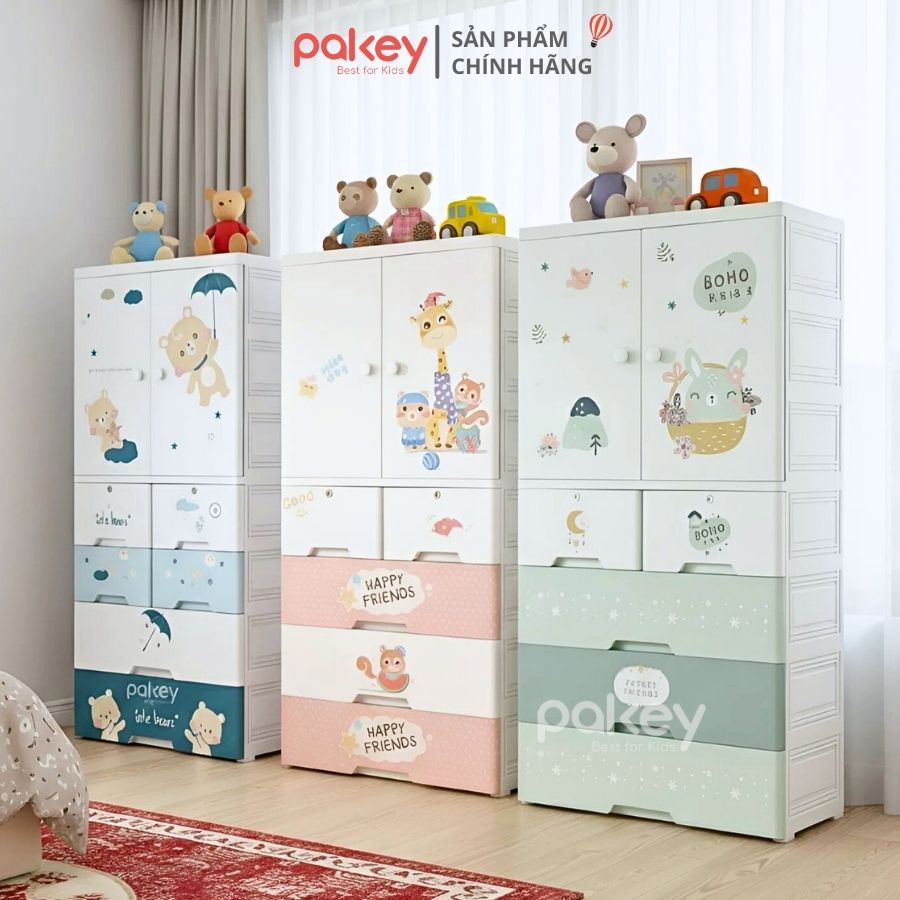 Tủ quần áo cho bé 4/5 tầng Pakey HX004 Tủ quần áo cho bé 4/5 tầng Pakey HX004
