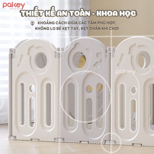 Quây cũi nhựa cho bé gấp gọn Pakey khủng long 18 quay cui nhua pakey khung long 23