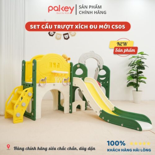 Cầu trượt xích đu liên hoàn Pakey CS05 14 cau truot CS05 14