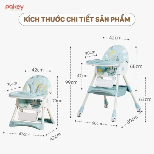 Ghế ăn dặm gấp gọn Pakey HA038 nâng cấp 15 ghe an dam HA038 nang cap 13