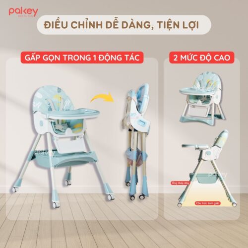 Ghế ăn dặm gấp gọn Pakey HA038 nâng cấp 17 ghe an dam HA038 nang cap 18