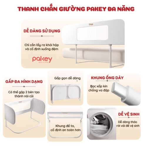 Thanh chắn giường đa năng Pakey KV-01S 22 Pakey.vn Thanh chan giuong da nang 1