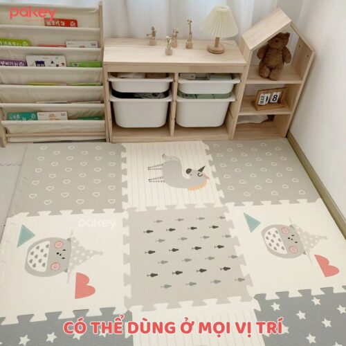 Set 6 tấm thảm xốp dày 2cm Pakey TG01-02-03 18 Tham ghep 10