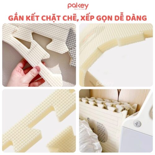 Set 6 tấm thảm xốp dày 2cm Pakey TG01-02-03 26 Tham ghep 5