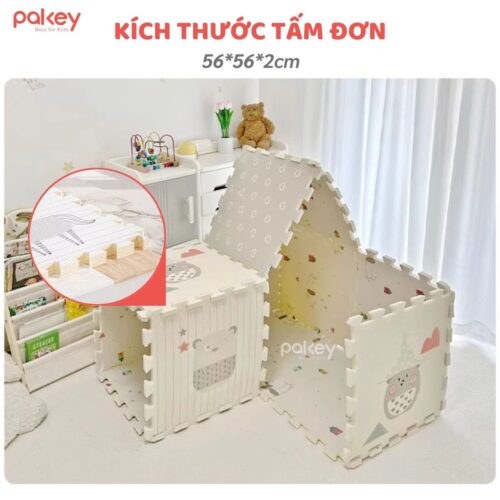 Set 6 tấm thảm xốp dày 2cm Pakey TG01-02-03 21 Tham ghep 7