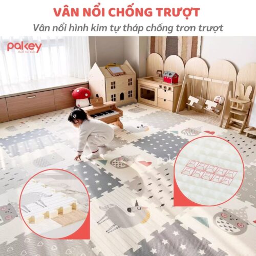 Set 6 tấm thảm xốp dày 2cm Pakey TG01-02-03 17 Tham ghep 9