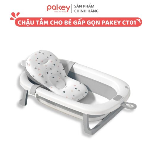Chậu tắm cho bé gấp gọn Pakey CT01
