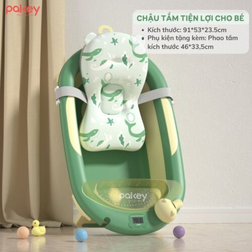 Chậu tắm cho bé gấp gọn Pakey CT02 16 chau tam cho be gap gon Pakey CT02 11