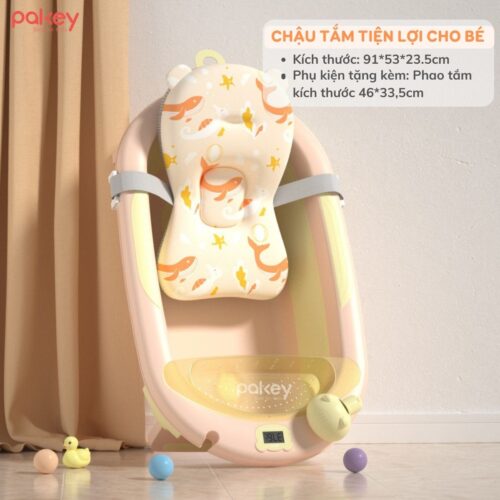 Chậu tắm cho bé gấp gọn Pakey CT02 15 chau tam cho be gap gon Pakey CT02 12