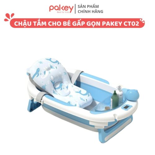Chậu tắm cho bé gấp gọn Pakey CT02
