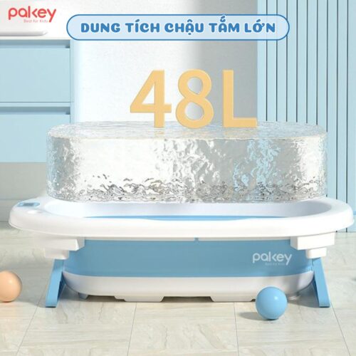 Chậu tắm cho bé gấp gọn Pakey CT02 23 chau tam cho be gap gon Pakey CT02 4